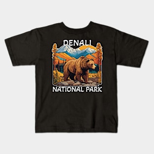 Denali National Park Alaska Kids T-Shirt